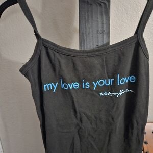 Vintage Whitney Houston “My Love Is Your Love” Spaghetti Strap Top 